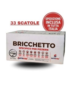 33 Scatole da 18 kg Bricchetto ottagonale SatisFire puro...