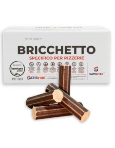 5 Scatole da 18 kg Bricchetto ottagonale SatisFire puro... 2