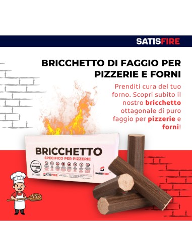 16 Scatole da 18 kg Bricchetto ottagonale...