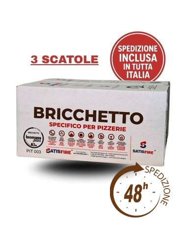 3 Scatole da 18 kg Bricchetto ottagonale...